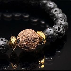 Black Lava Beads